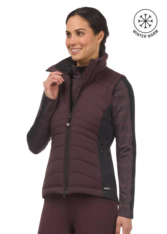 Kerrits Counterbalance Quilted Vest Redwood