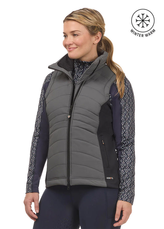 Kerrits Counterbalance Quilted Vest Sagestone
