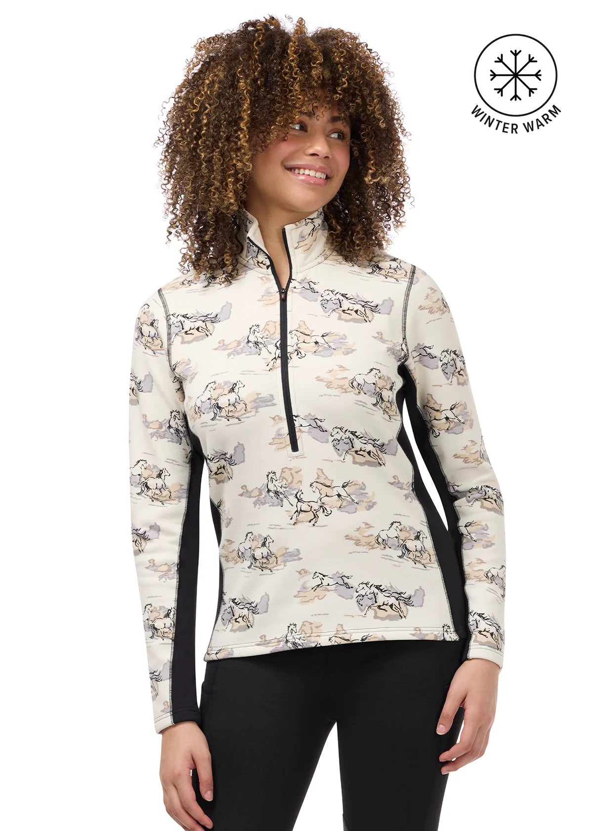 Kerrits Soft Haven Plush Fleece Half Zip Top