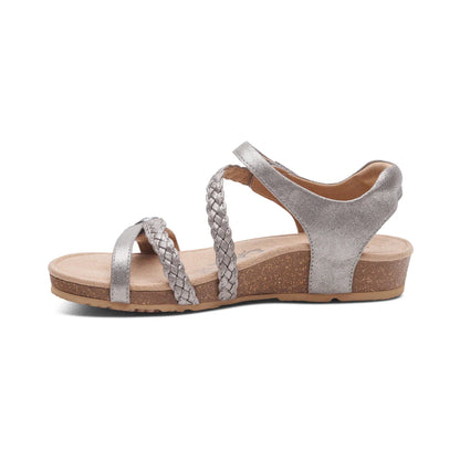 Aetrex Jillian Brushed Silver