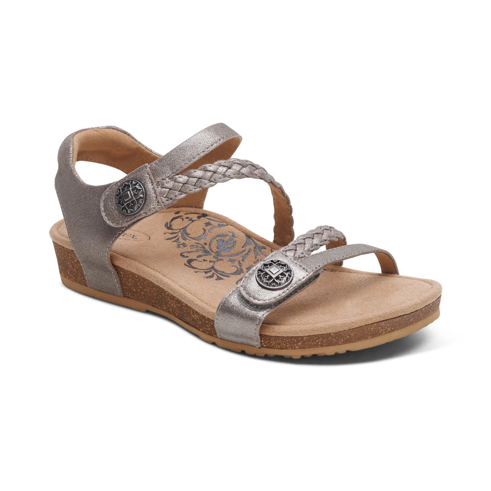 Aetrex Jillian Brushed Silver