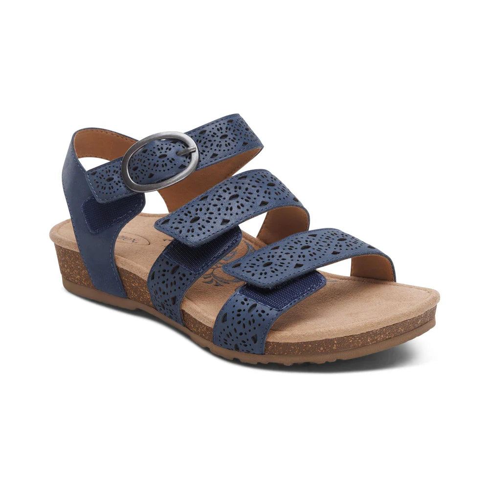 Aetrex Lilly Cutout Navy