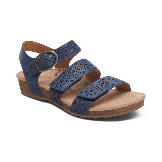 Aetrex Lilly Cutout Navy