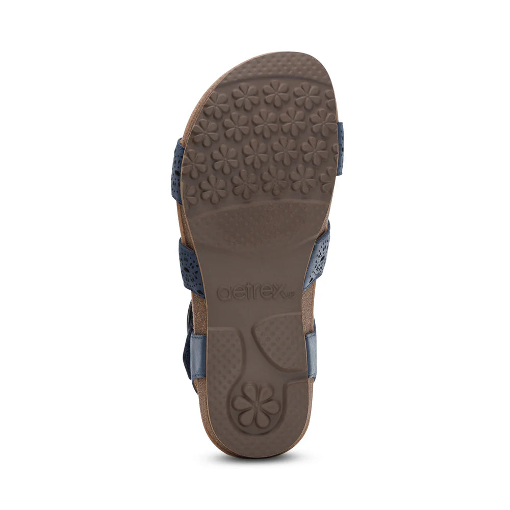 Aetrex Lilly Cutout Navy