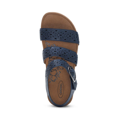 Aetrex Lilly Cutout Navy