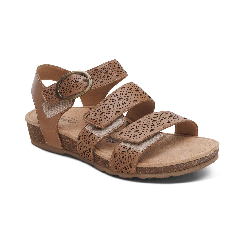 Aetrex Lilly Cutout Taupe