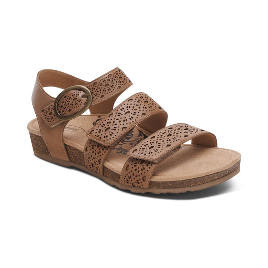 Aetrex Lilly Cutout Taupe