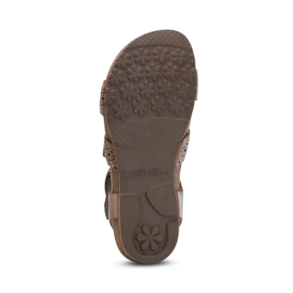 Aetrex Lilly Cutout Taupe