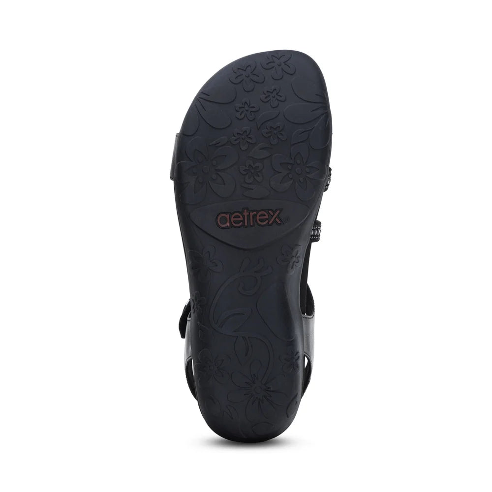 Aetrex Jess Black Sparkle