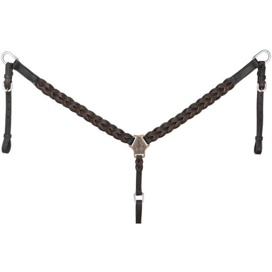 Tough 1 Braided Leather Breastcollar