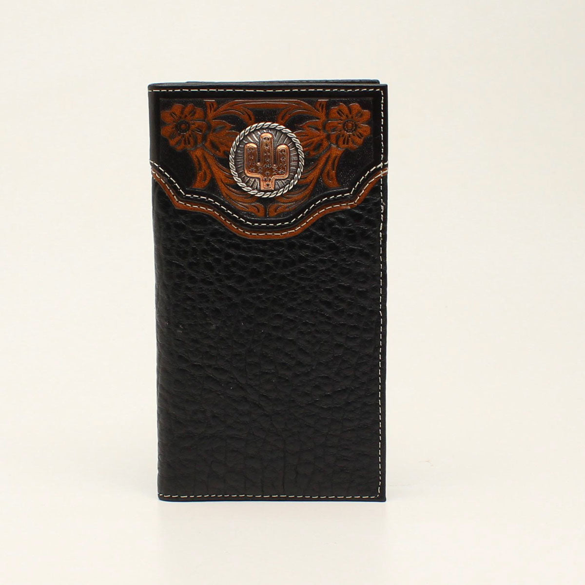Nocona Copper Cactus Concho Brown Rodeo Wallet