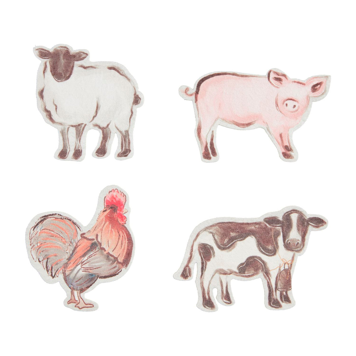 Mudpie Farm Animal Pop Up Sponge Set