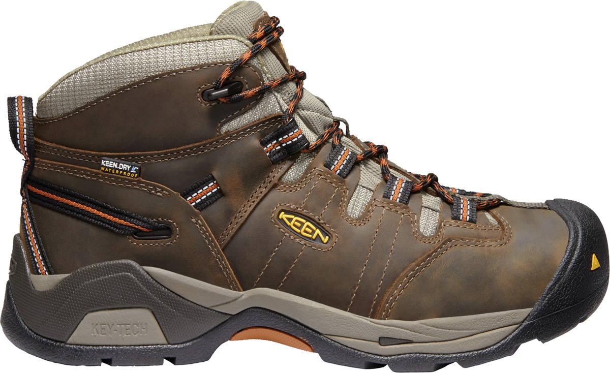 Keen Detroit XT Mid Black Olive/Leather Brown WP EH