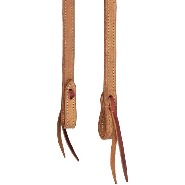Tough 1 Plain Leather Browband Headstall Natural Roughout