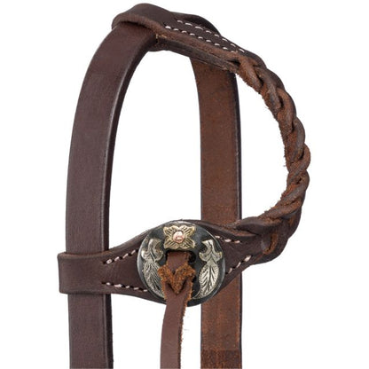 Tough 1 Braided Harness Leather Single Ear Headstall