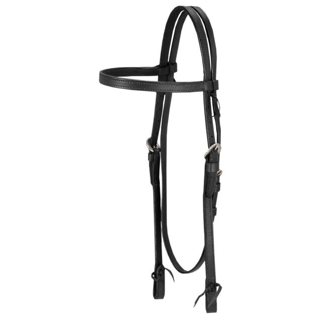 King Series Browband Headstall with Bit Tie Ends