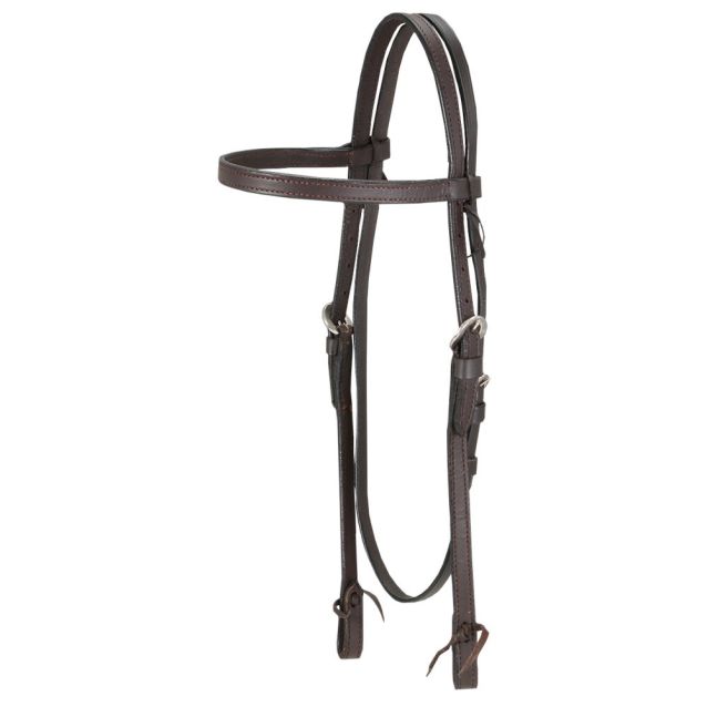 King Series Browband Headstall with Bit Tie Ends