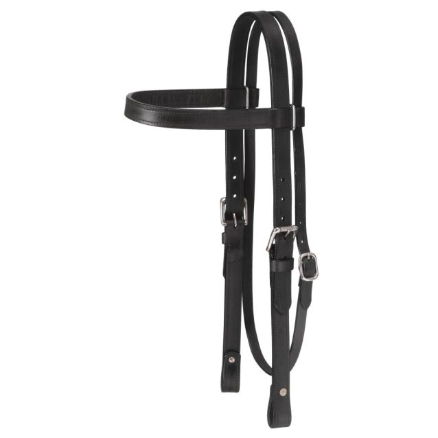 Tough 1 Large Horse/Draft Leather Browband Headstall
