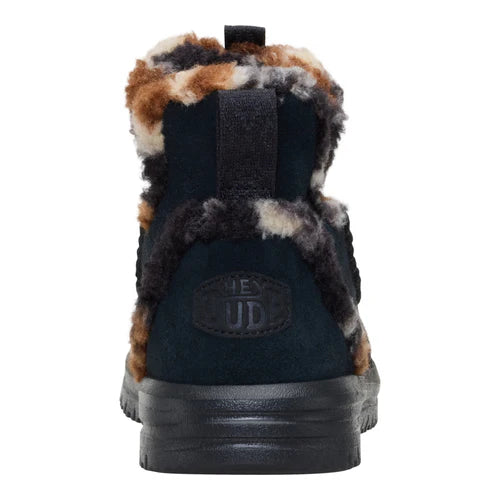 Hey Dude Camden Suede Cozy Black Multi/Black