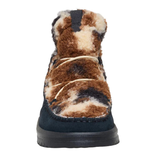 Hey Dude Camden Suede Cozy Black Multi/Black