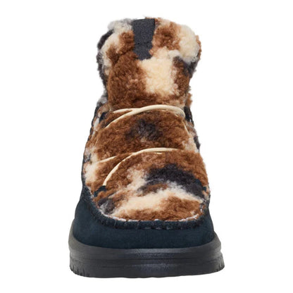 Hey Dude Camden Suede Cozy Black Multi/Black