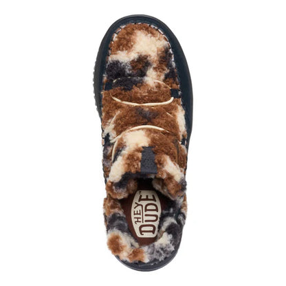 Hey Dude Camden Suede Cozy Black Multi/Black