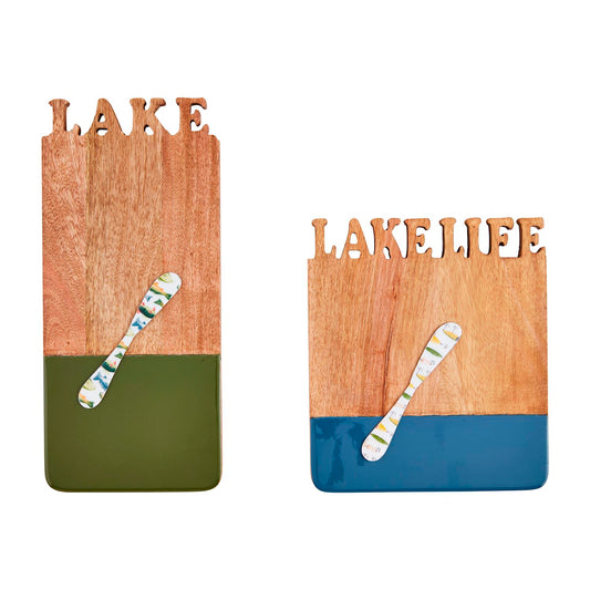 Mudpie Lake Cut Out Cutting Board