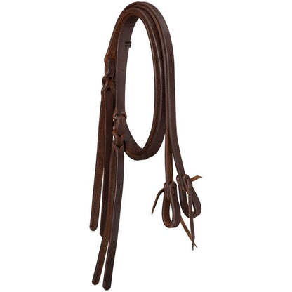 Tough 1 Harness Leather Split Reins with Poppers