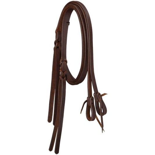 Tough 1 Harness Leather Split Reins with Poppers