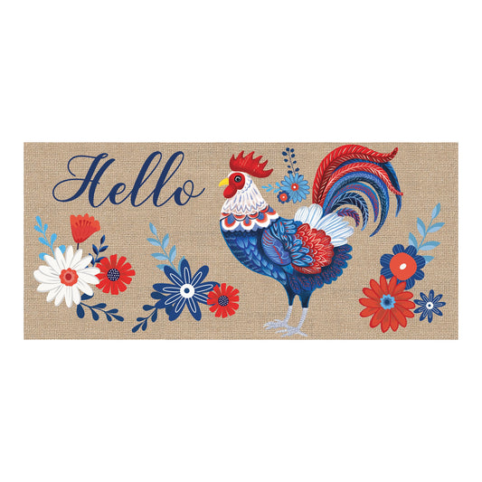 Evergreen RWB Rooster Sassafras Mat