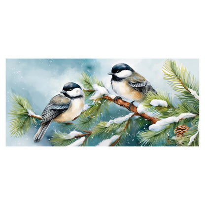 Evergreen Winter Chickadee Friends Sassafras Switch Mat
