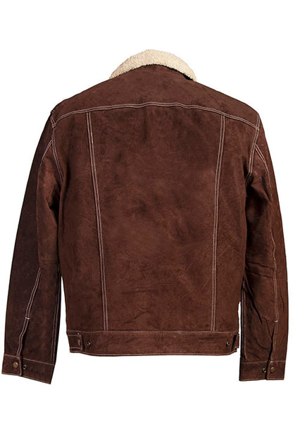 Scully Boar Suede Jacket Chocolate