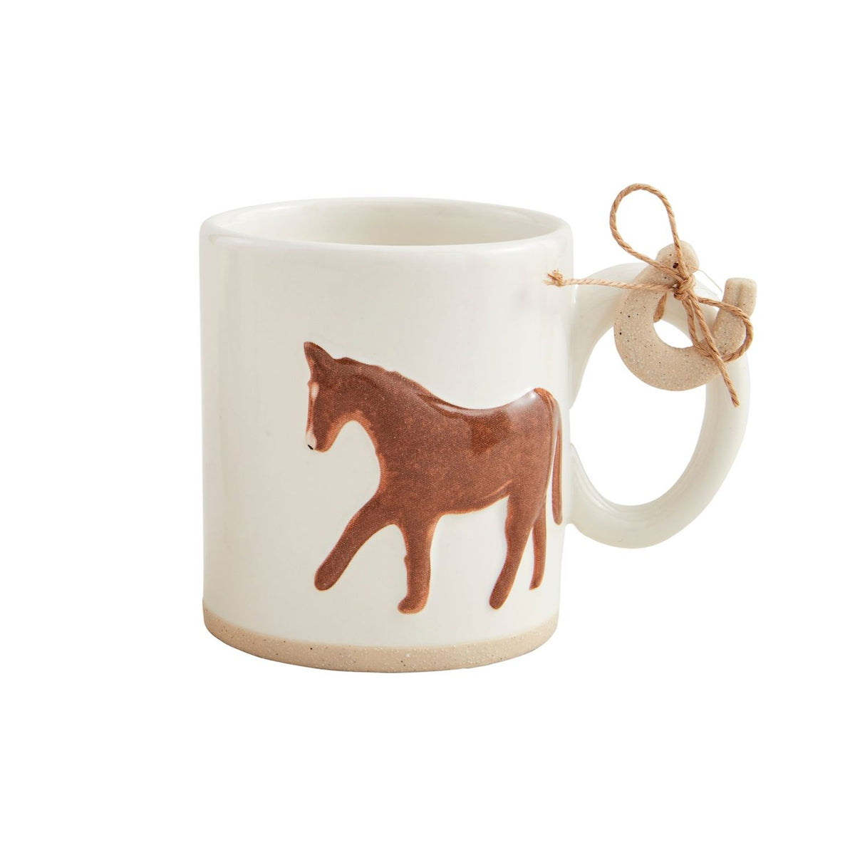 Mudpie Farm Horse & Horseshoe Mug