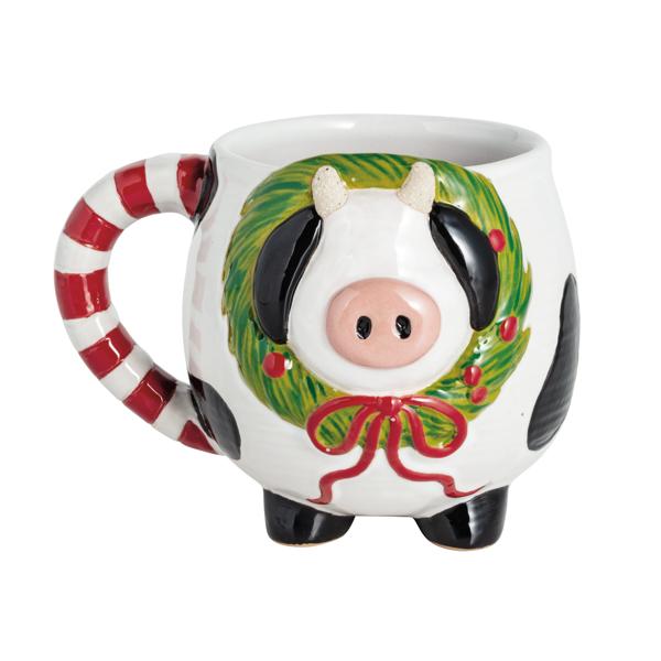 Mudpie Farm Animal Christmas Mug