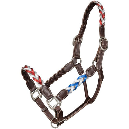 Tough 1 Patriotic Braided Leather Halter