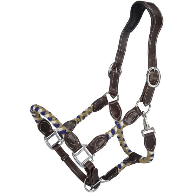 Tough 1 Wool String Leather Halter