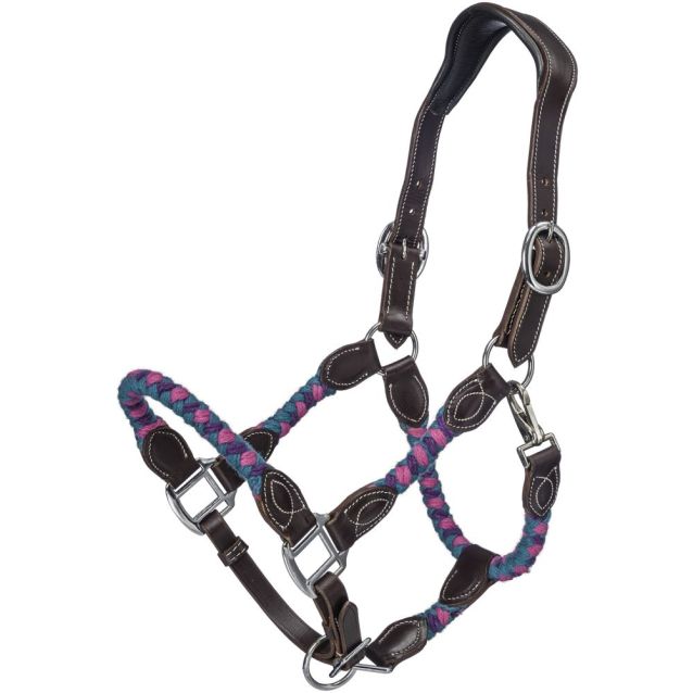 Tough 1 Wool String Leather Halter