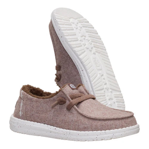 Hey Dude Wendy Wool Cozy Walnut