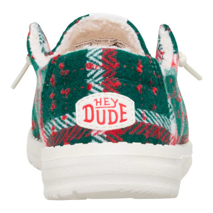 Hey Dude Wendy Confetti Plaid Cozy Red/Green/Multi