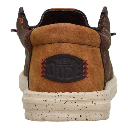 Hey Dude Wally Funk Western Stitch Argan Brown/Multi