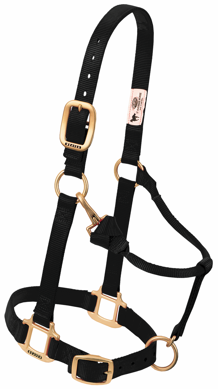 Weaver Adjustable Chin Throat Snap Halter 3/4" Suckling