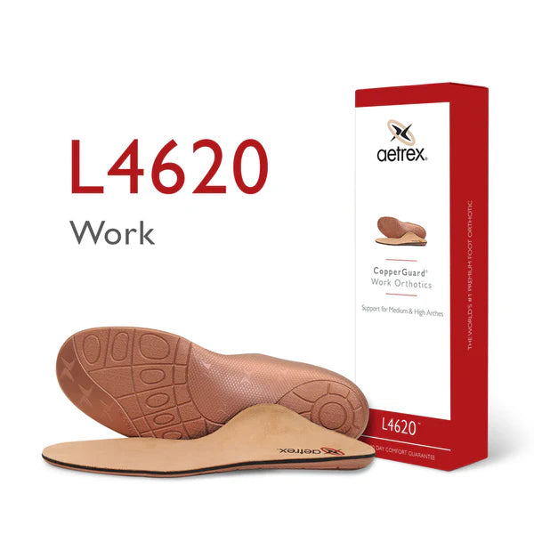 Aetrex L4620 Orthotic Posted Heel Work Men