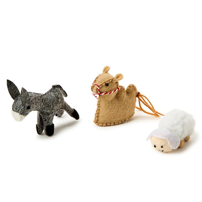 Two's Co 10 Piece Handcrafted Felt Nativity Set