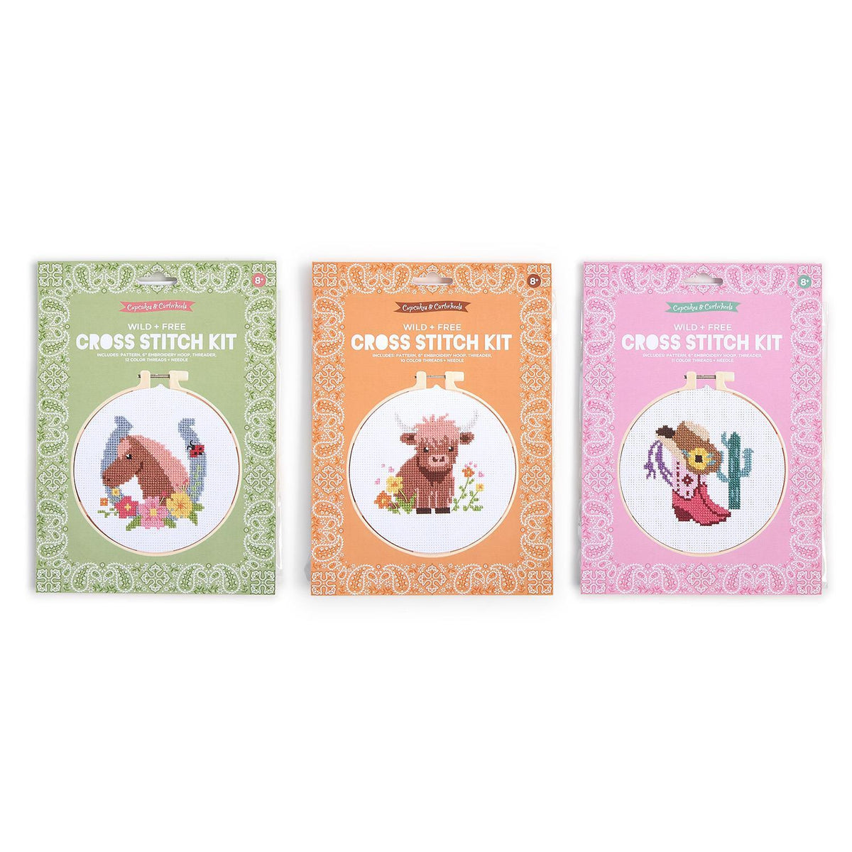 Two's Company Embroidery Craft Kit - Cross Stitch