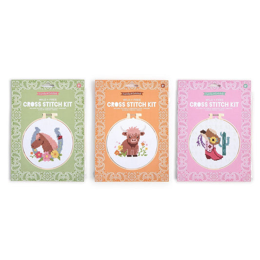 Two's Company Embroidery Craft Kit - Cross Stitch