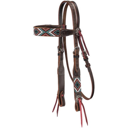 Tough 1 Juniper Beaded Browband Headstall