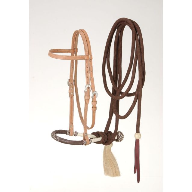 Royal King Complete Browband Bosal Set with Cotton Cord Mecate