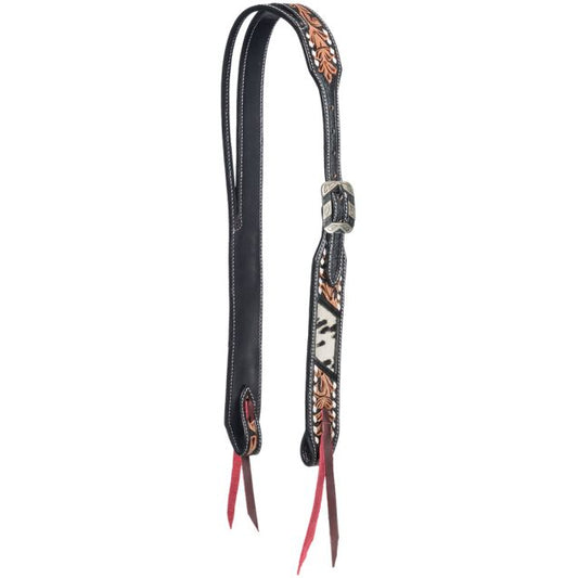 Tough 1 Stampede Split Ear Cowhide Inlay Headstall
