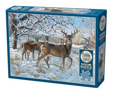 Outset Winter Deer 500 Piece Puzzle