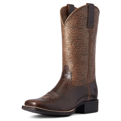 Ariat Round Up Arizona Brown/Copper Floral Print